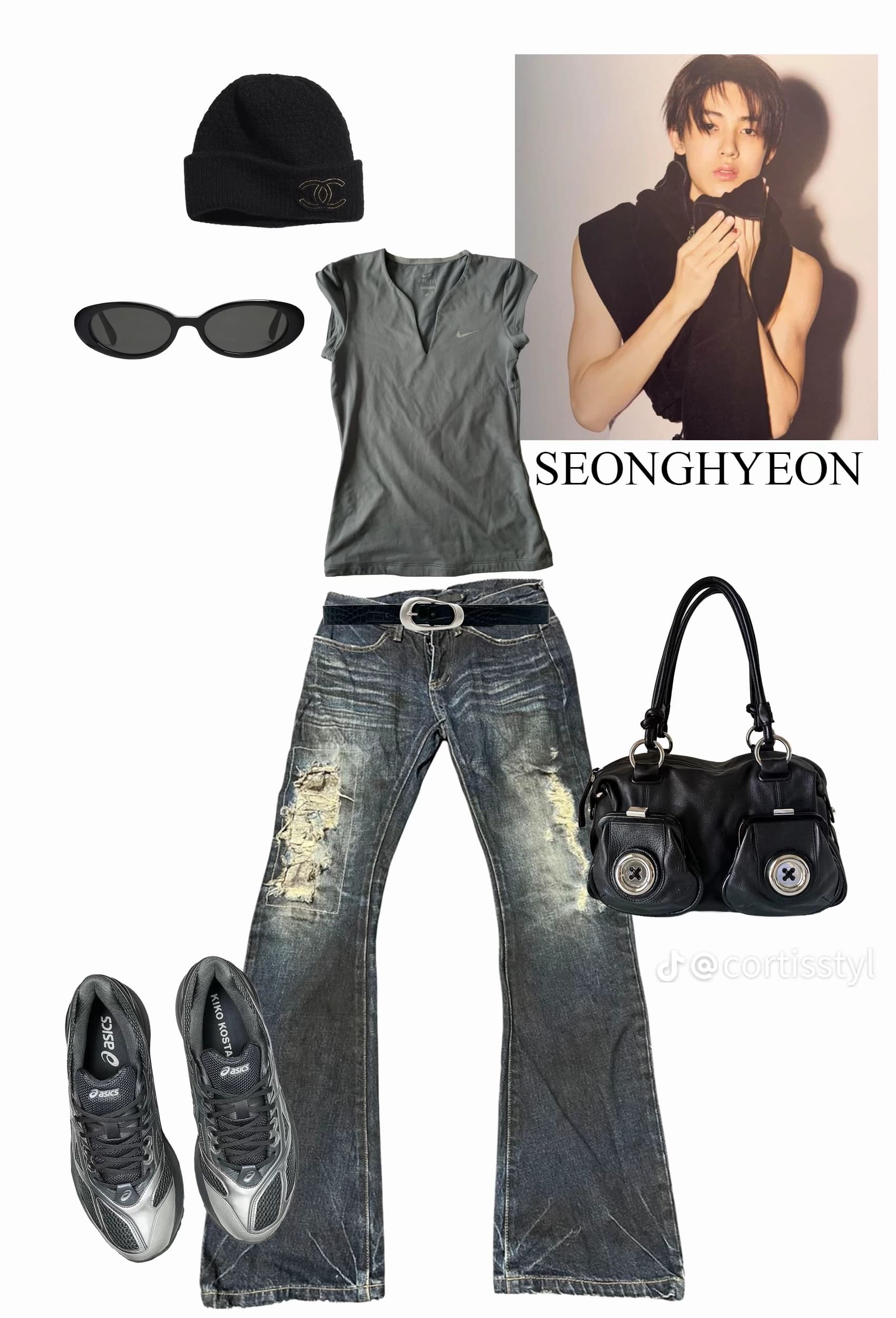 Look 01 — Cyber Grunge